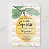 Invitation à la douche nuptiale citron (Devant)