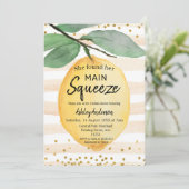 Invitation à la douche nuptiale citron (Debout devant)