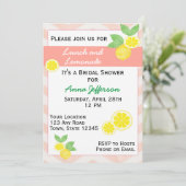 Invitation à la douche nuptiale citron (Debout devant)