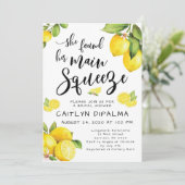 Invitation à la douche nuptiale citron (Debout devant)