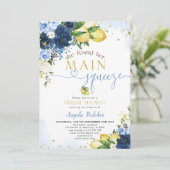 Invitation à la douche nuptiale citron (Debout devant)