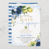 Invitation à la douche nuptiale citron (Devant / Derrière)