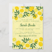 Invitation à la douche nuptiale citron (Devant)