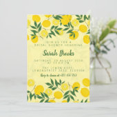 Invitation à la douche nuptiale citron (Debout devant)