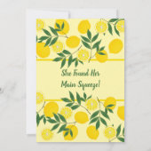 Invitation à la douche nuptiale citron (Dos)