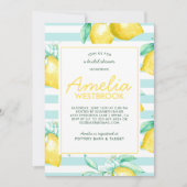 Invitation à la douche nuptiale citron (Devant)