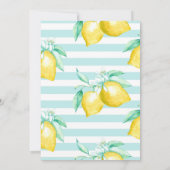 Invitation à la douche nuptiale citron (Dos)