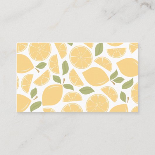 Invitation à la douche nuptiale citrons (Dos)