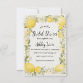 Invitation à la douche nuptiale Citrus Lemon (Devant)