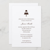 Invitation à la douche nuptiale classique au gâtea (Devant / Derrière)