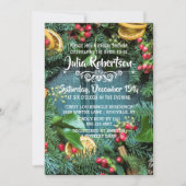 Invitation à la douche nuptiale classique en couro (Devant)