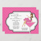 Invitation à la douche nuptiale Cocktail (Devant / Derrière)