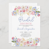 Invitation à la douche nuptiale colorée (Devant / Derrière)