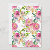 Invitation à la douche nuptiale colorée moderne (Dos)