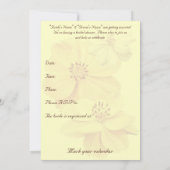 Invitation à la douche nuptiale Cosmos (Dos)