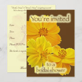 Invitation à la douche nuptiale Cosmos (Devant / Derrière)