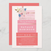 Invitation à la douche nuptiale Couture Cake - PIN (Devant / Derrière)