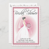 Invitation à la douche nuptiale Customisée (Devant / Derrière)