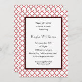 Invitation à la douche nuptiale Customisée (Devant / Derrière)