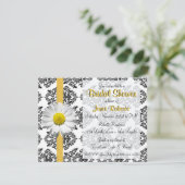 Invitation à la douche nuptiale Daisy and Damask (Debout devant)