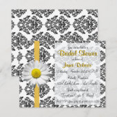 Invitation à la douche nuptiale Daisy and Damask (Devant / Derrière)