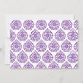 Invitation à la douche nuptiale Damask (Dos)