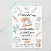 Invitation à la douche nuptiale dans la cuisine je (Devant / Derrière)