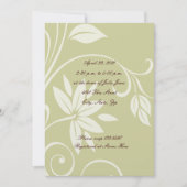 Invitation à la douche nuptiale d'argent et d'or (Devant)