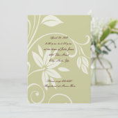 Invitation à la douche nuptiale d'argent et d'or (Debout devant)