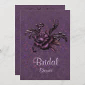 Invitation à la douche nuptiale Dark Romance (Devant / Derrière)