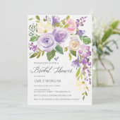 Invitation à la douche nuptiale Darling Flora (Debout devant)