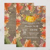 Invitation à la douche nuptiale d'automne (Devant / Derrière)