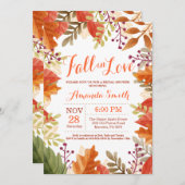 Invitation à la douche nuptiale d'automne (Devant / Derrière)