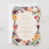 Invitation à la douche nuptiale d'automne (Devant)