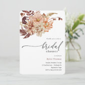 Invitation à la douche nuptiale d'automne (Debout devant)