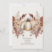 Invitation à la douche nuptiale d'automne (Dos)