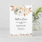 Invitation à la douche nuptiale d'automne, automne (Debout devant)