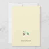 Invitation à la douche nuptiale d'automne de Harve (Dos)