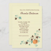 Invitation à la douche nuptiale d'automne de Harve (Devant / Derrière)