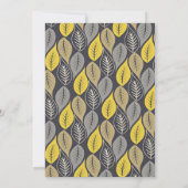 Invitation à la douche nuptiale d'automne de Leaf (Dos)