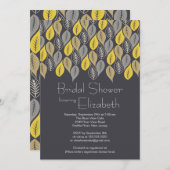 Invitation à la douche nuptiale d'automne de Leaf (Devant / Derrière)