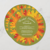 Invitation à la douche nuptiale d'automne moderne (Devant / Derrière)