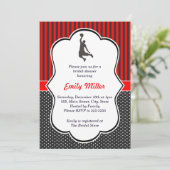 Invitation à la douche nuptiale de basket-ball (Debout devant)