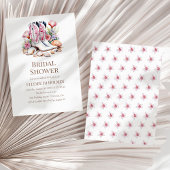 Invitation à la douche nuptiale de Boho Coastal