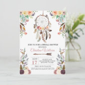 Invitation à la douche nuptiale de Boho Dream Catc (Debout devant)