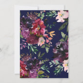 Invitation à la douche nuptiale de Bourgogne (Dos)