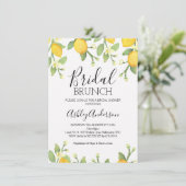 Invitation à la douche nuptiale de Brunch de Lemon (Debout devant)