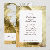 Invitation à la douche nuptiale de Burlap et Daisy (Devant / Derrière)
