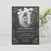 Invitation à la douche nuptiale de cadavre Zombie (Debout devant)