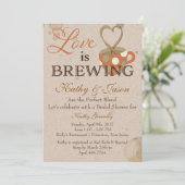 Invitation à la douche nuptiale de café (Debout devant)